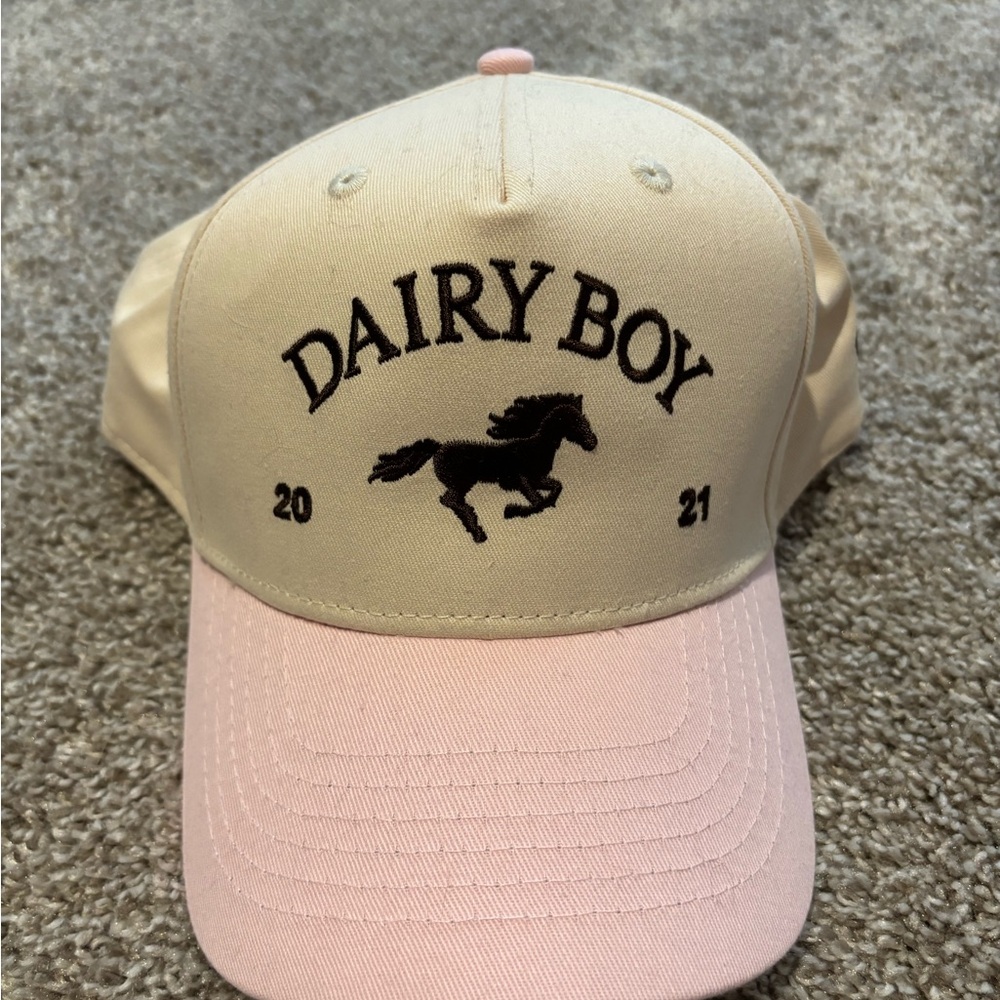 Dairy Boy Pink and Cream Women's Hat